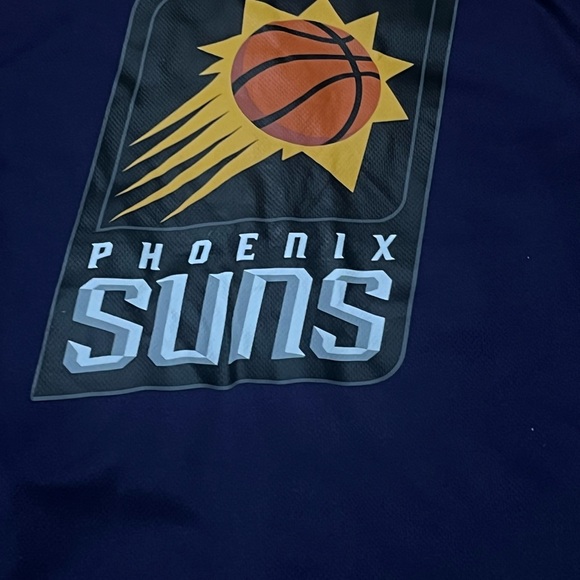 NWT Phoenix Suns Button down embroidered blue jersey top men's size Large - Picture 10 of 13